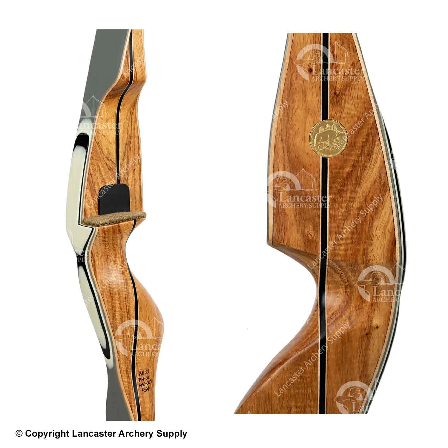 Bear Kodiak Hunter Traditional Recurve Bow (Shedua/Gray) - Image 3