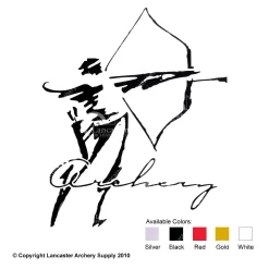 Towne Hall Archery Decals - Small Recurve Archer